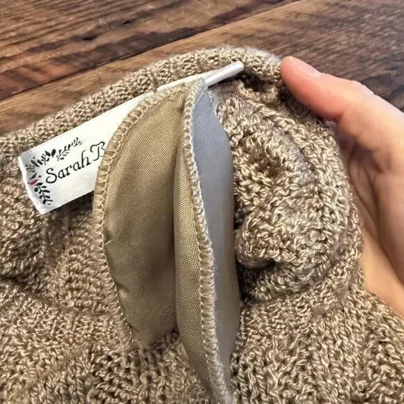 Vintage Sarah Bentley brown cable knit cardigan - Picture 6 of 7